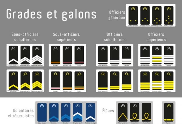 Quels sont les grades et la carrière dans la Gendarmerie 2025