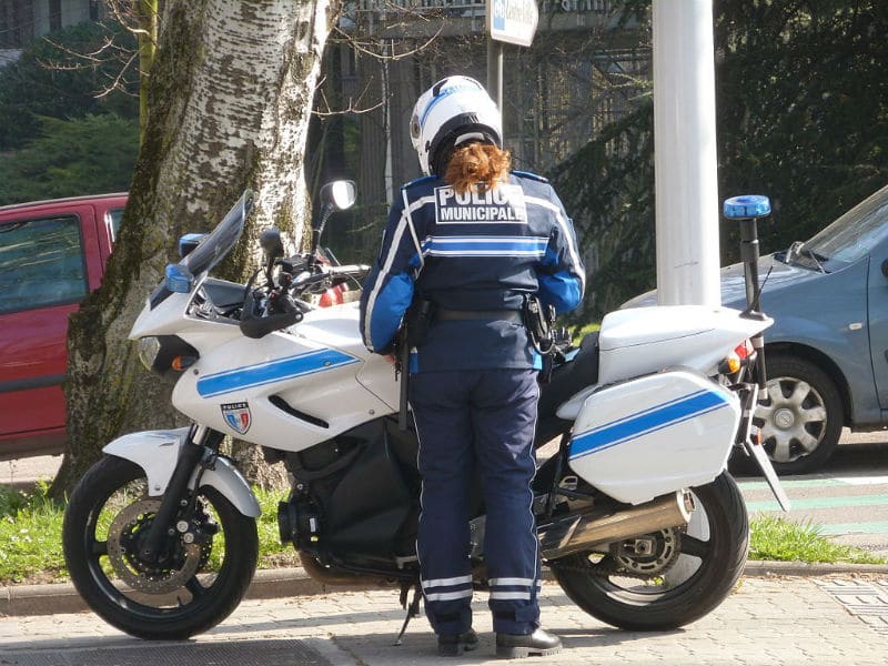 Moto de la Police Municipale