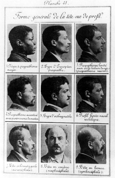 Types de criminels de Bertillon