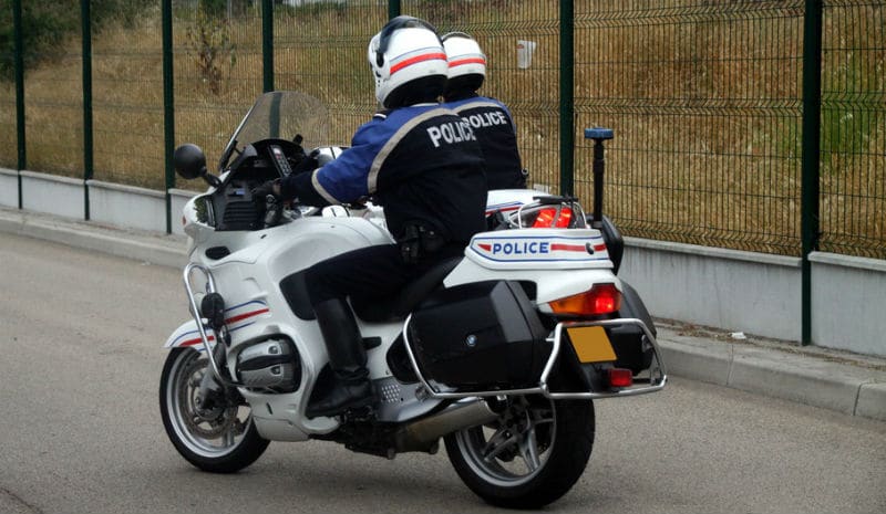 Motard de la Police Nationale