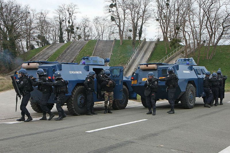 Véhicules blindés de la Gendarmerie Mobile 