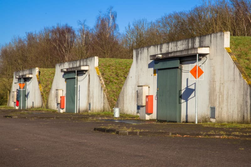 Bunker de stockage d'armement